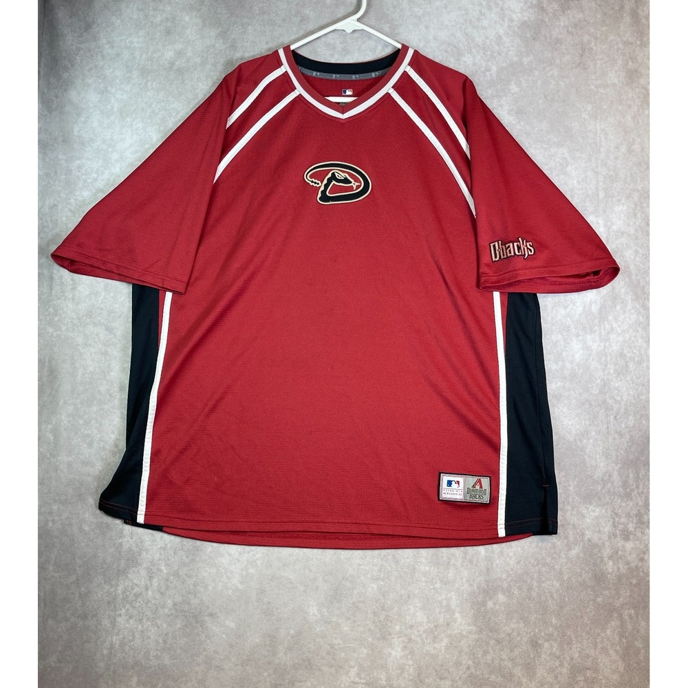 Arizona Diamondbacks Jersey Shirt Mens 2XL Red MLB Baseball Genuine Merch Logo